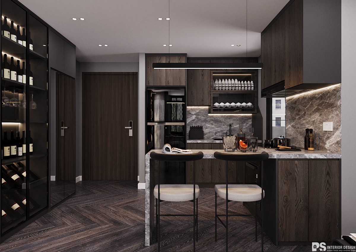 (Thiết kế nội thất Phòng khách được thực hiện bởi PS INTERIOR DESIGN)