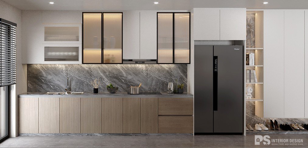 thiết kế nội thất căn hộ Diamond Brilliant minimalism