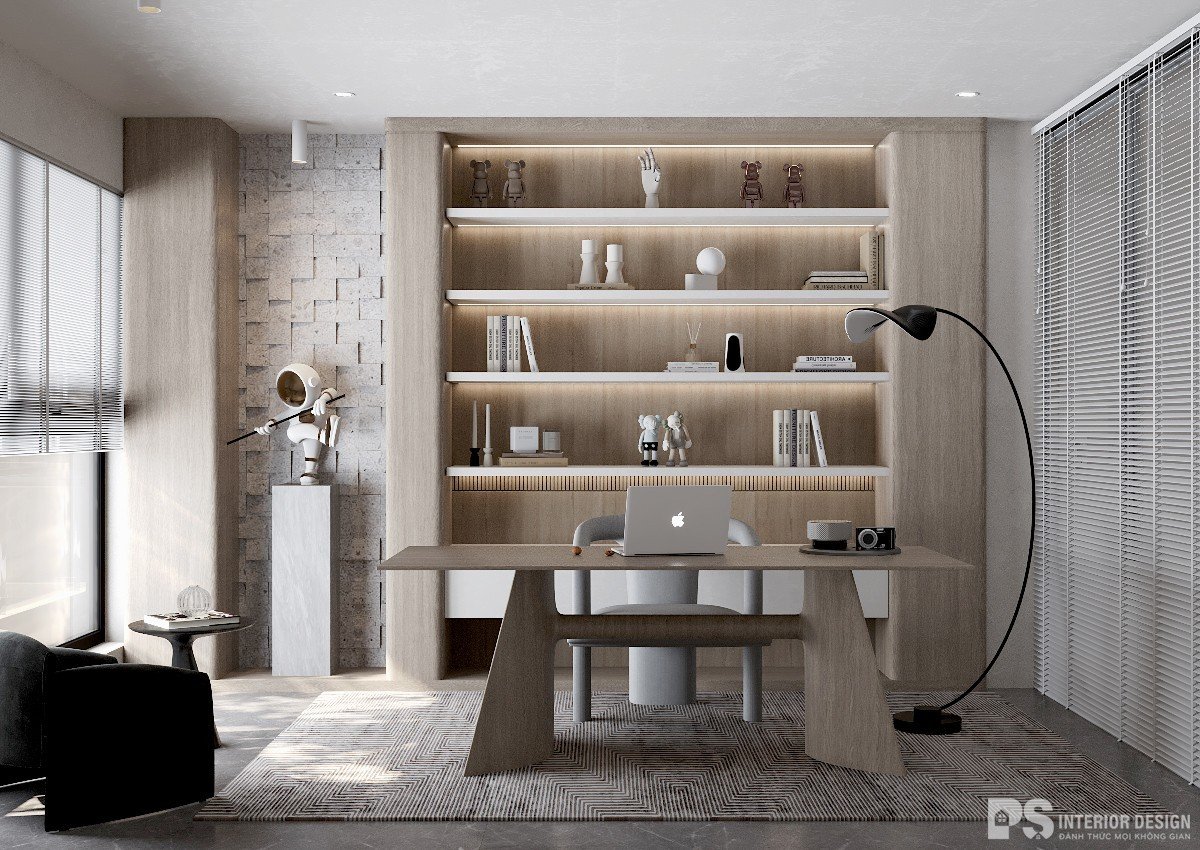 thiết kế nội thất căn hộ Diamond Brilliant minimalism tối giản