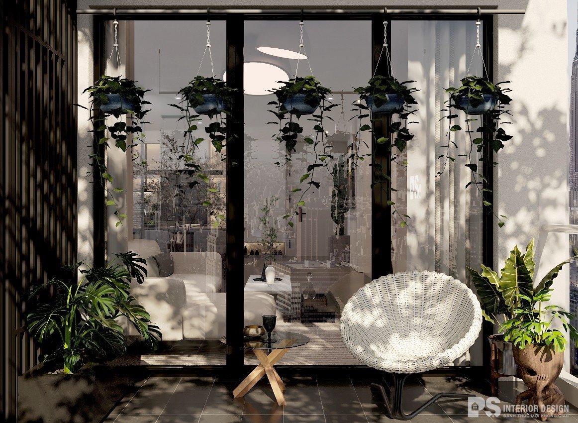 thiết kế nội thất căn hộ Diamond Brilliant tối giản tiện nghi