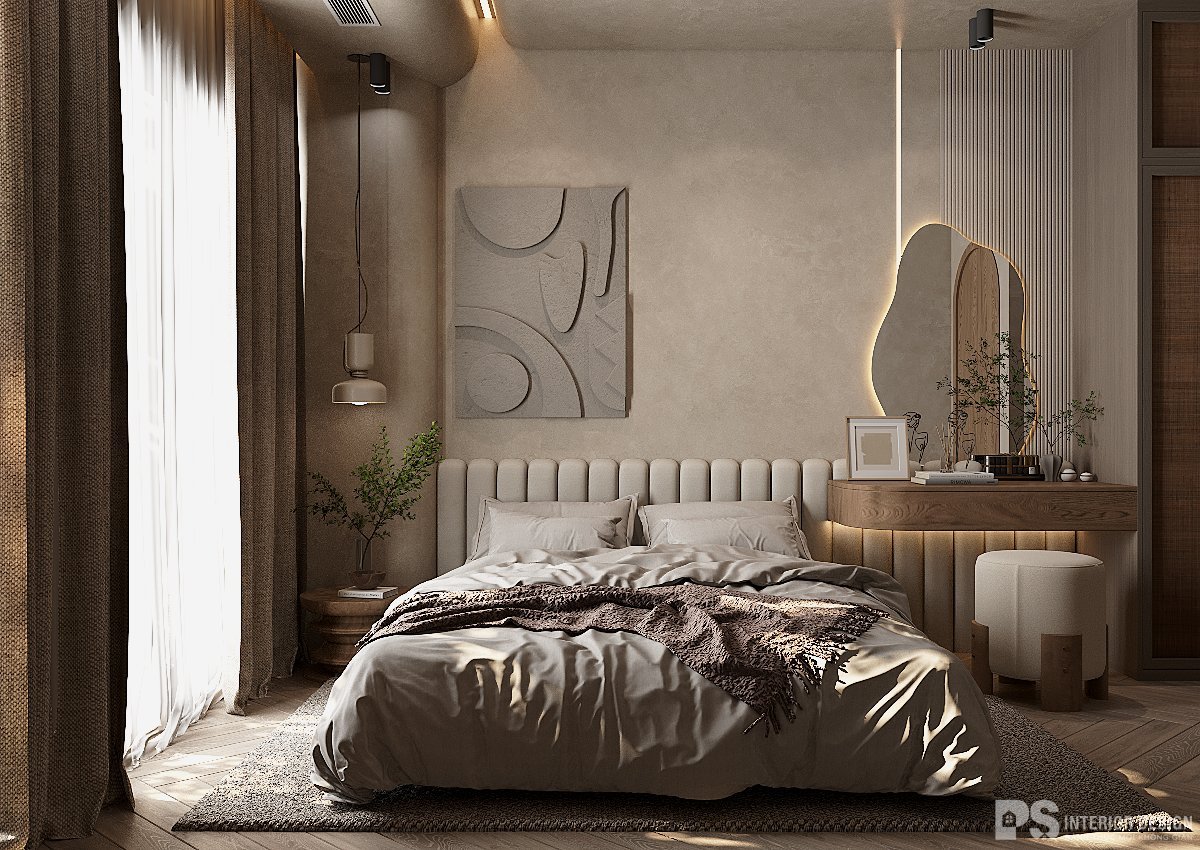 thiết kế nội thất căn hộ Akari City wabi sabi 