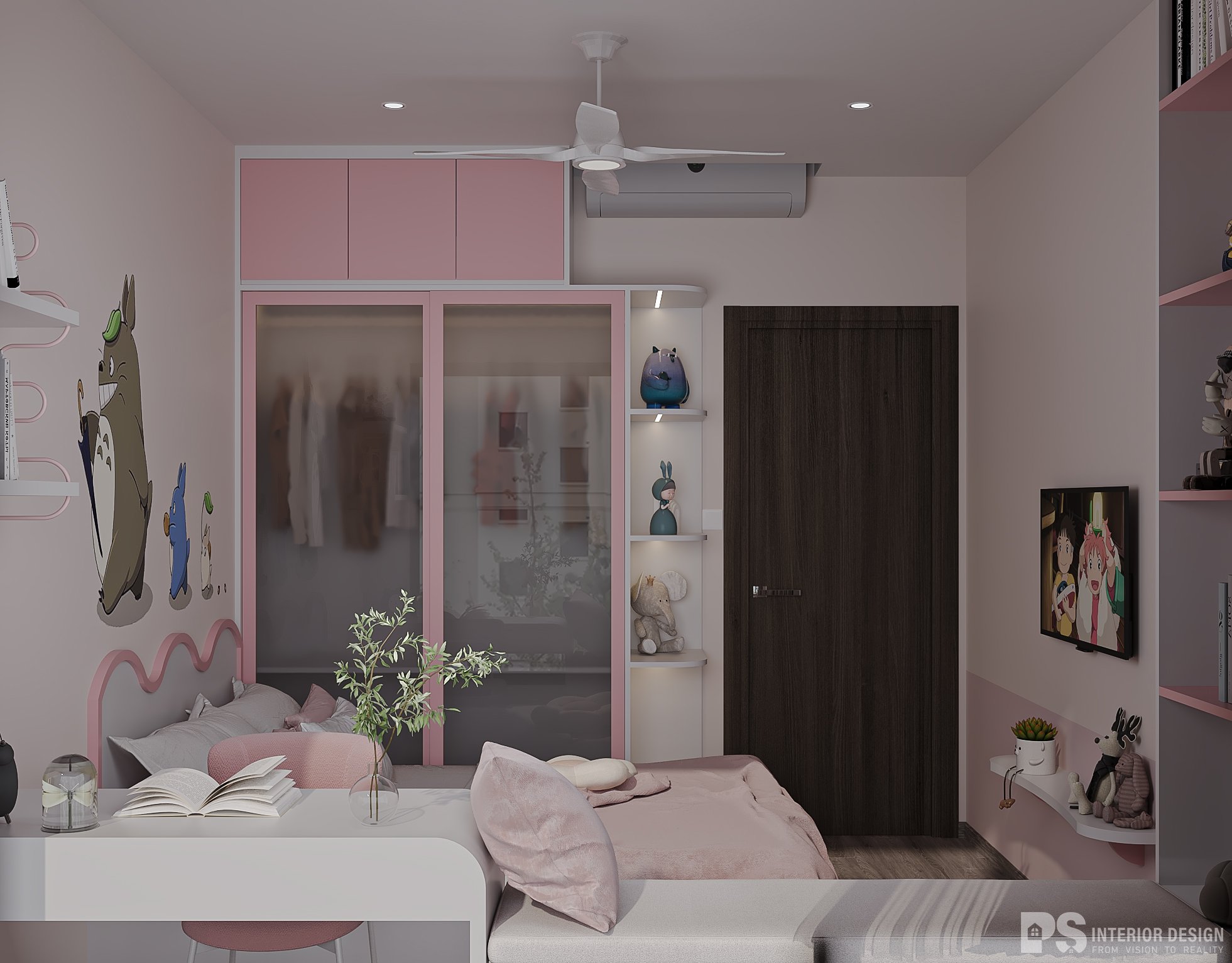 Thiết kế thi công nội thất căn hộ Diamond Alnata Plus đẹp