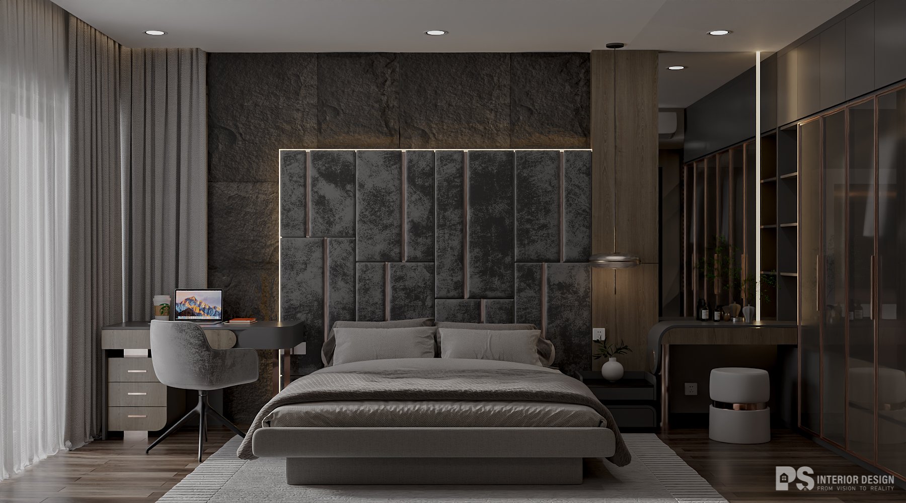 thiết kế nội thất căn hộ The Privia Khang Điền 