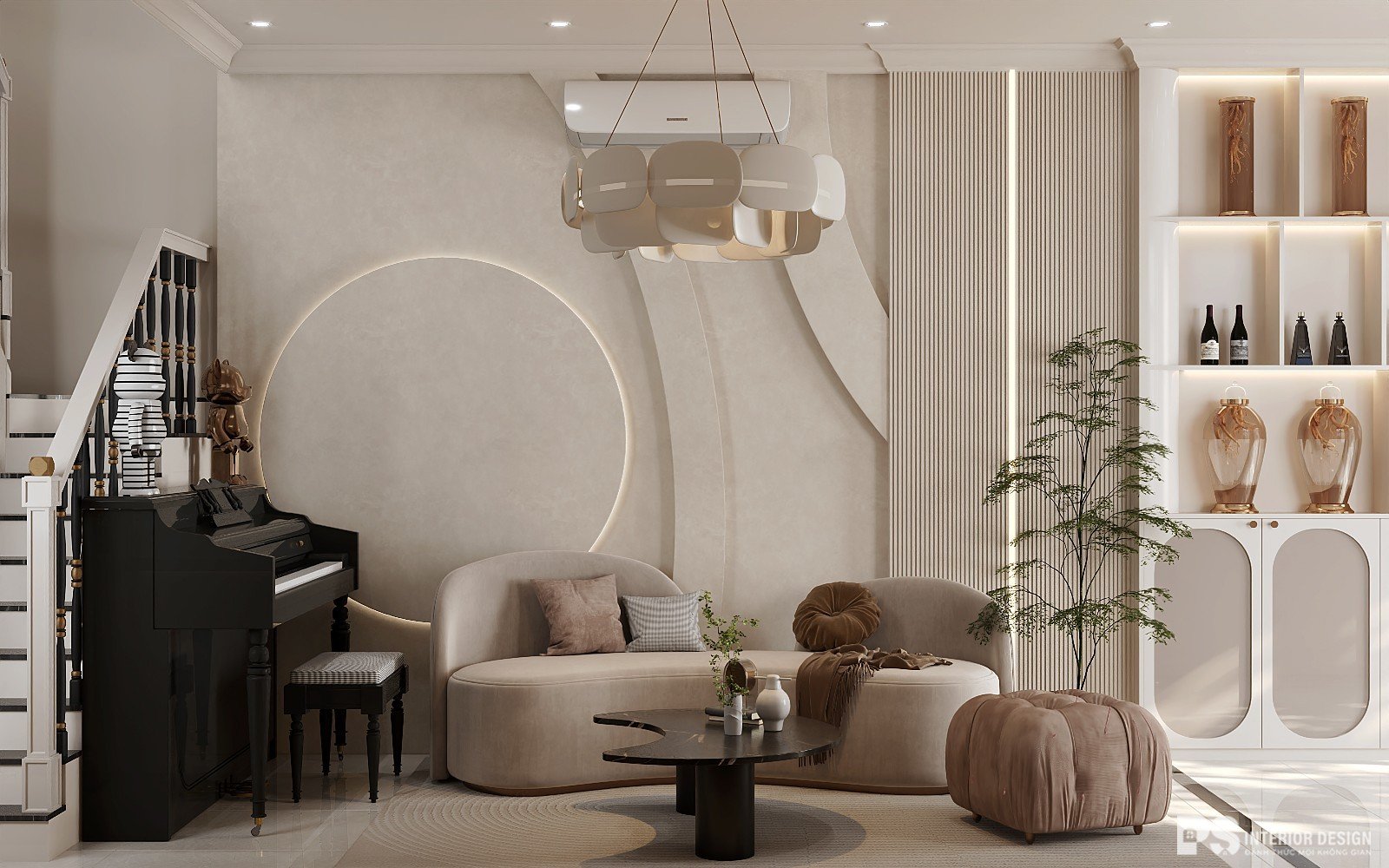 thiết kế nhà phố 2 tầng hiện đại