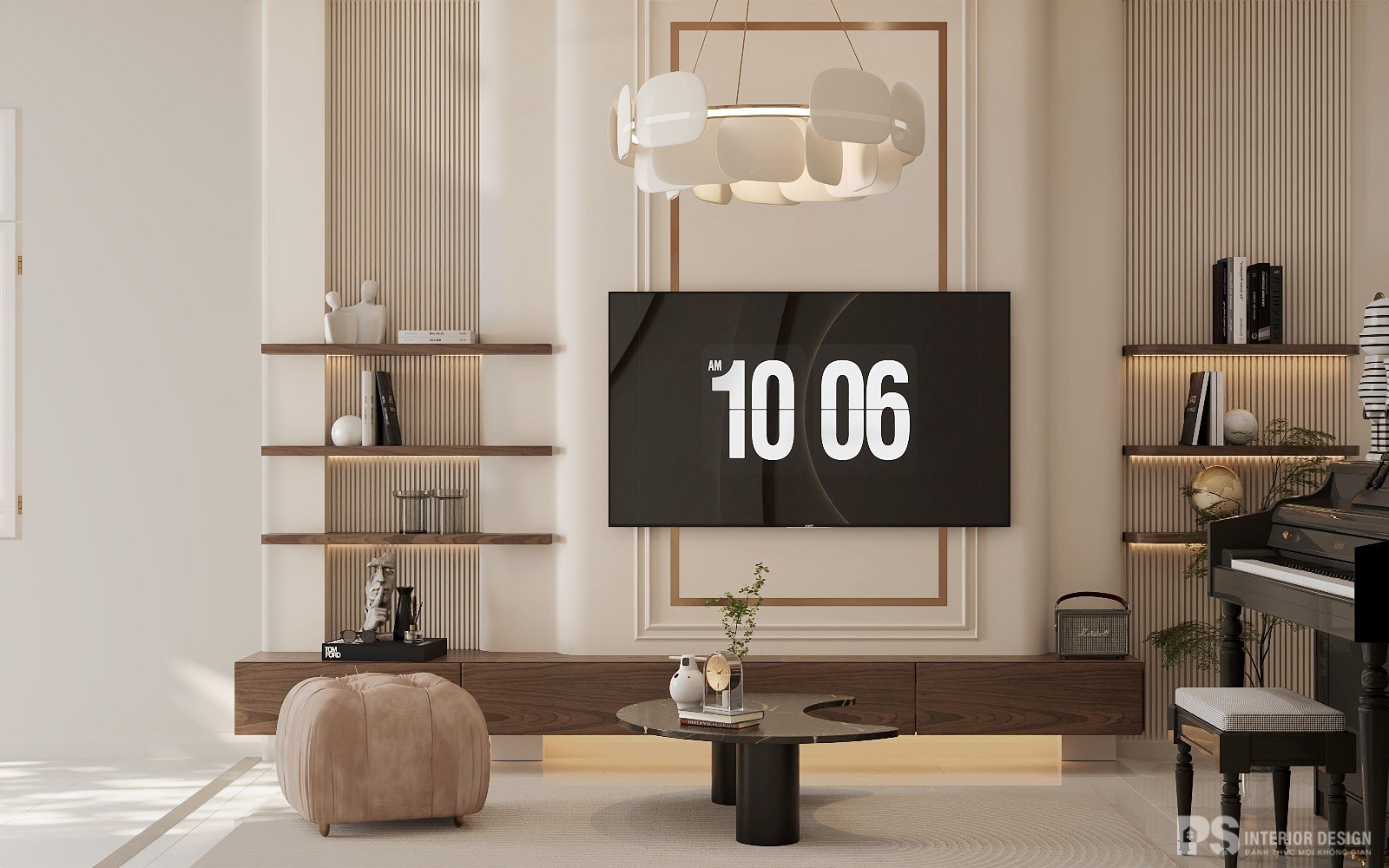 thiết kế nhà phố 1 phòng ngủ